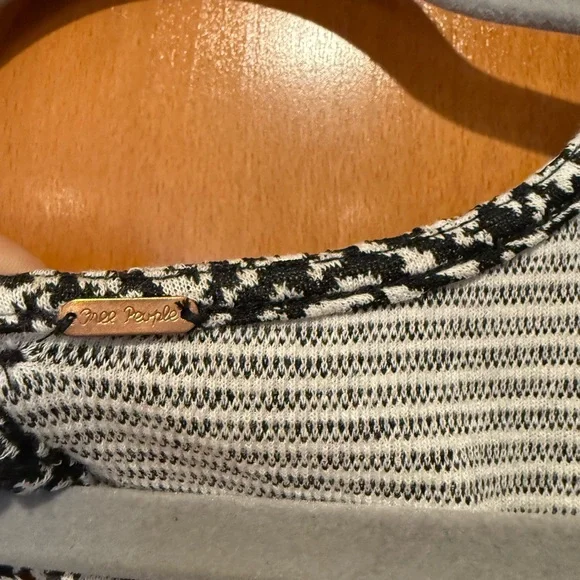 Free People Black and White Patterned Dress - Picture 7 of 7